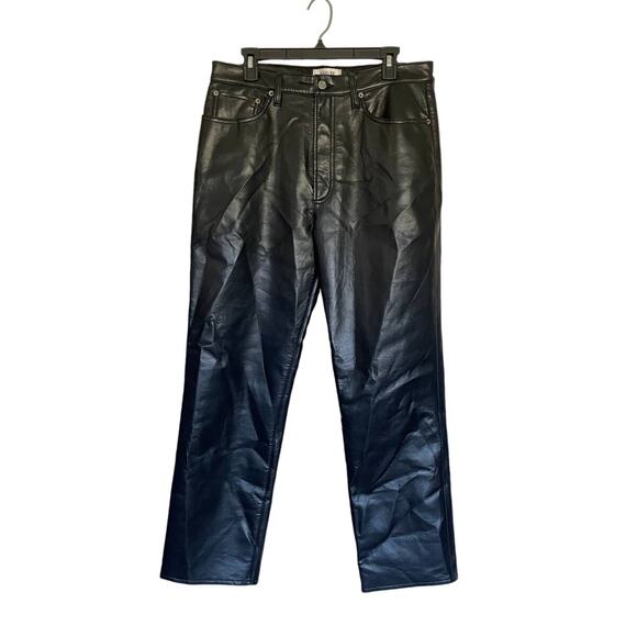 AGOLDE Recycled Leather 90's Pinch Waist Pants - Picture 2 of 4